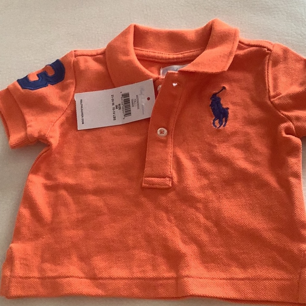 3 month polo collar shirt